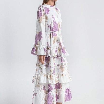European and American Double Printed Loose Edition Cake Skirt-YY0020GZ