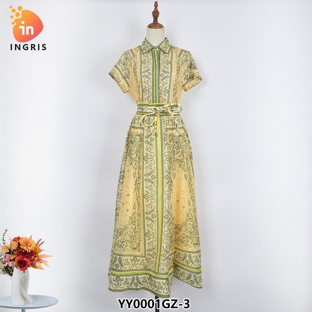 Rayon Womans Boho Floral Beach Long Maxi Wrap Dress Clothing Summer Wholesale Bohemian Dresses for Women Spring-YY0001GZ