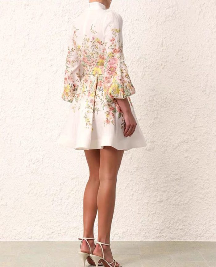 Spring New Retro Long Sleeve Princess Dress Spring and Autumn Dress-GZYYKJ033