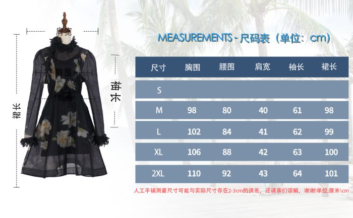 Autumn Ladies Holiday Style Dress New Design Vacation Pleated Floral Print Puff Sleeve Ladies Casual Dress for Women-GZYYWL062