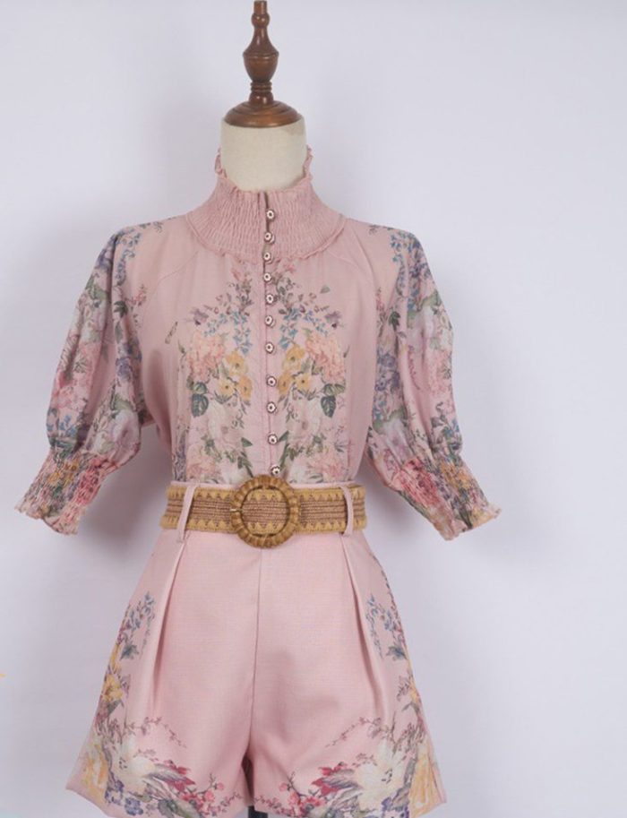 High Quality Designer Retro Print Long Sleeve Dresses Maxi Dress-YY0061GZ