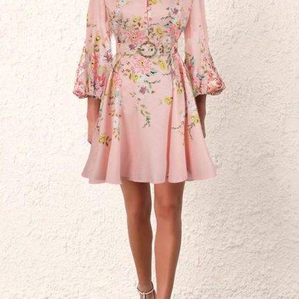 Spring New Retro Long Sleeve Princess Dress Spring and Autumn Dress-GZYYKJ033