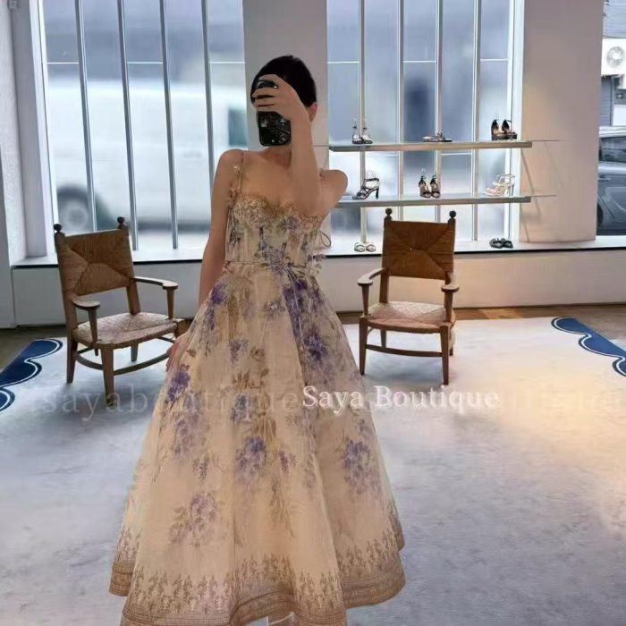 New Hot -selling Heavy Work Light Luxury Forest fairy Party Elegant Evening Dress for Women-GZYY0003