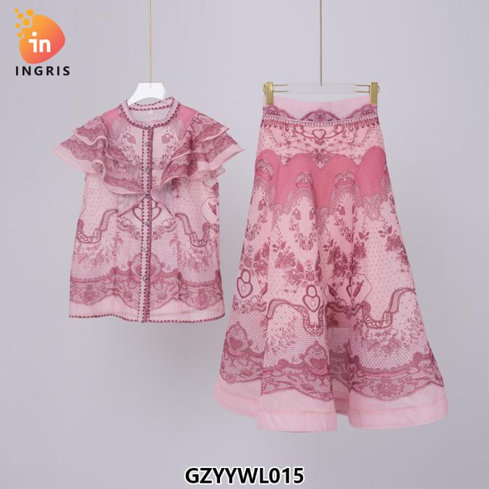 African lace fabric with gemstones and beads women's dress-GZYYWL015