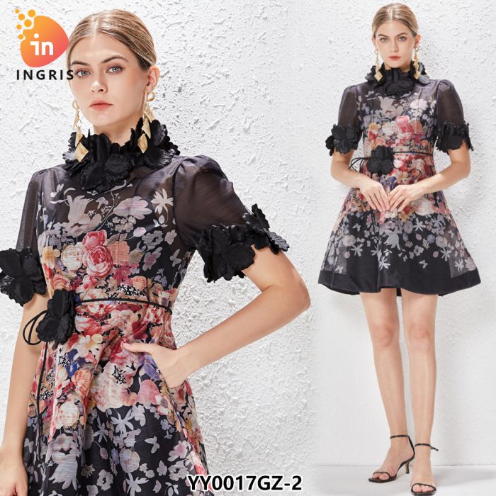 Summer Trending Africa Sexy Girls Printing Dress for Women-YY0017GZ
