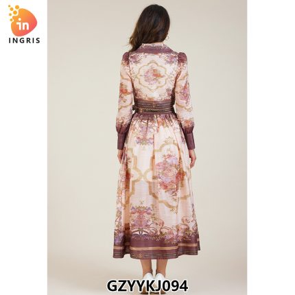 Spring new retro printed thin shirt
