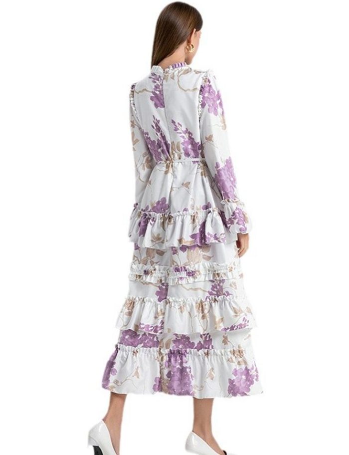 European and American Double Printed Loose Edition Cake Skirt-YY0020GZ