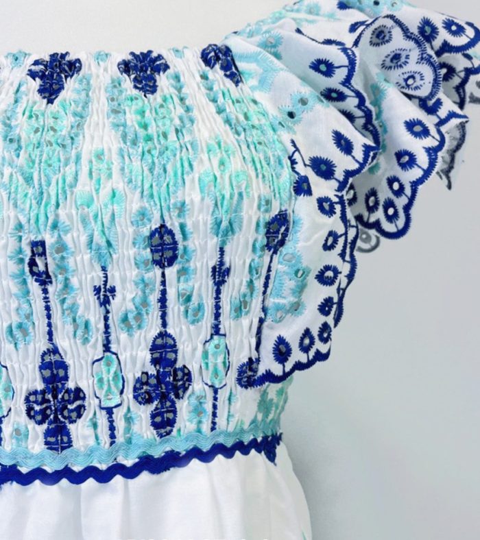 hand block Summer lady Elegant ladies Beach Female Holiday Maxi Dress Mandala Boho Short Dress Custom Bohemian Dress for Women-YY0040GZ