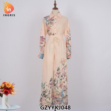 Summer New Women's Clothing European and American Style Stand up Collar Belt Slim Waist Shirt Dress for Women-GZYYKJ048