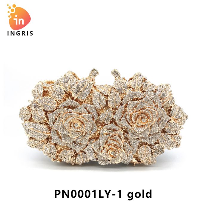 Mace - Floral Crystal Embellished Evening Clutch