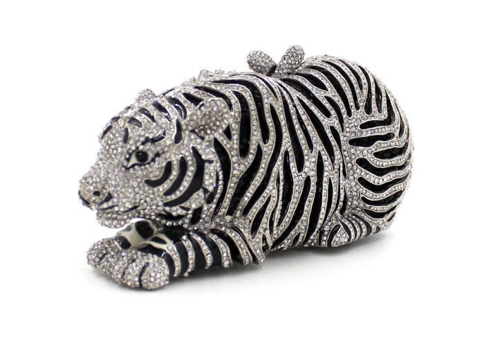 Medina - Crystal Tiger Clutch Shoulder Bag