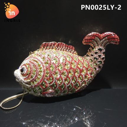 Moni - Crystal Fish Shaped Evening Clutch