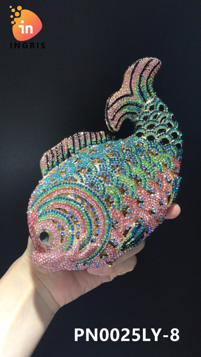 Moni - Crystal Fish Shaped Evening Clutch