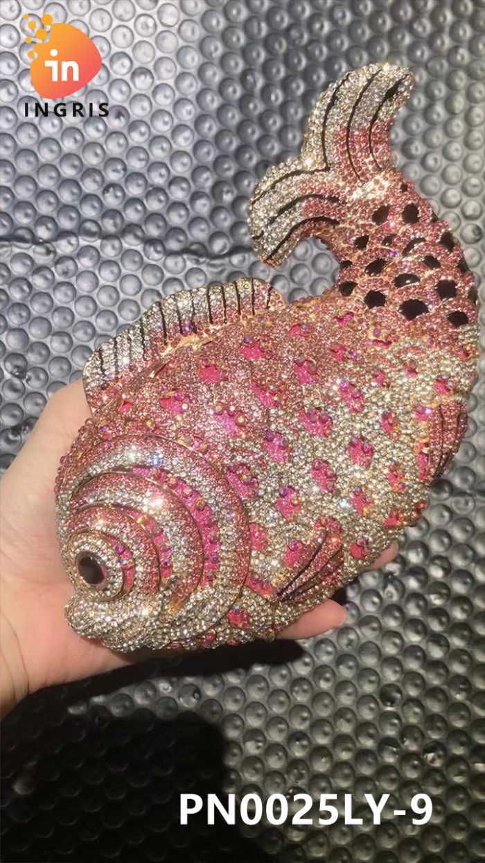 Moni - Crystal Fish Shaped Evening Clutch