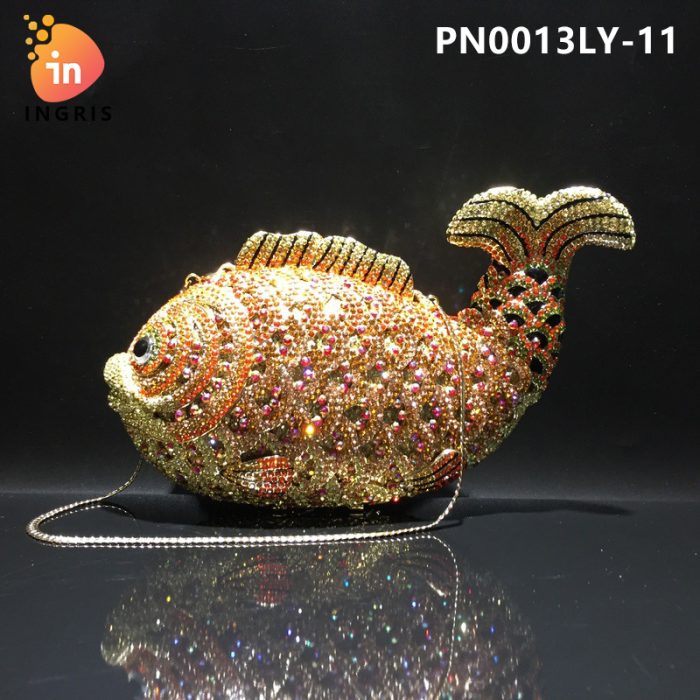 Moni - Crystal Fish Shaped Evening Clutch