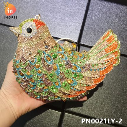 Nkosi - Crystal Bird Shaped Evening Clutch