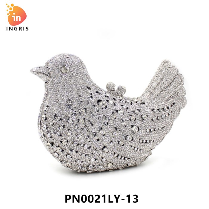 Nkosi - Crystal Bird Shaped Evening Clutch
