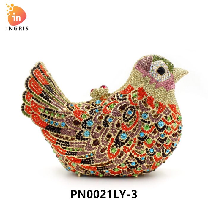 Nkosi - Crystal Bird Shaped Evening Clutch