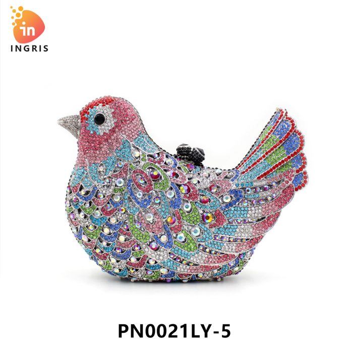 Nkosi - Crystal Bird Shaped Evening Clutch