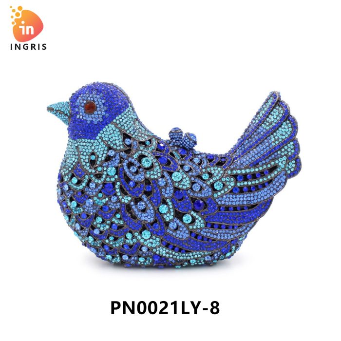 Nkosi - Crystal Bird Shaped Evening Clutch