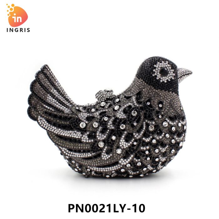 Nkosi - Crystal Bird Shaped Evening Clutch