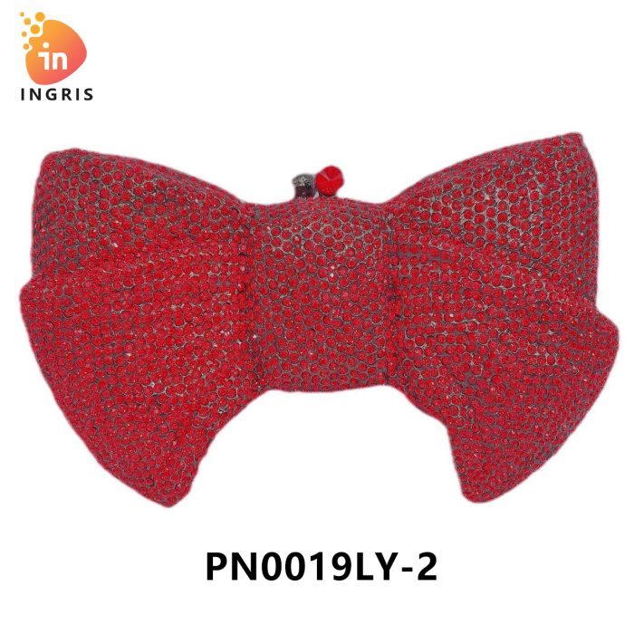 Ruth - Crystal Bow Shaped Evening Clutch