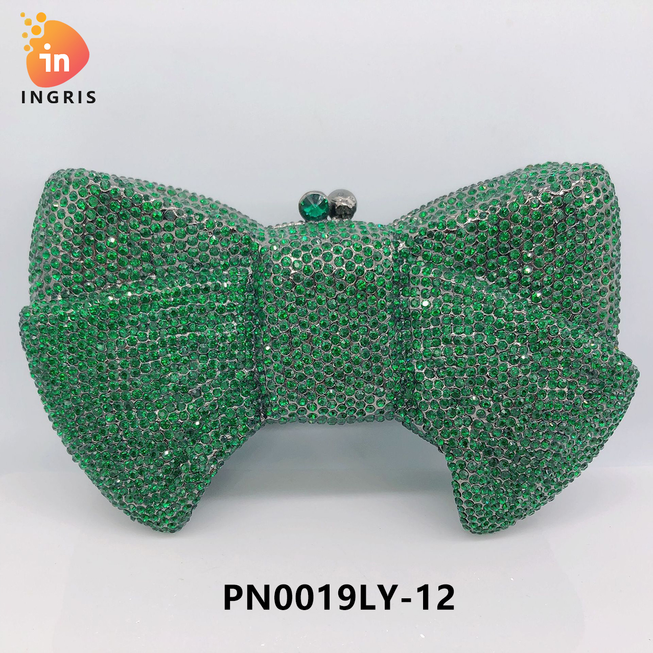 Ruth - Crystal Bow Shaped Evening Clutch