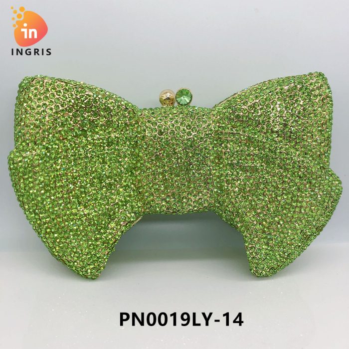 Ruth - Crystal Bow Shaped Evening Clutch