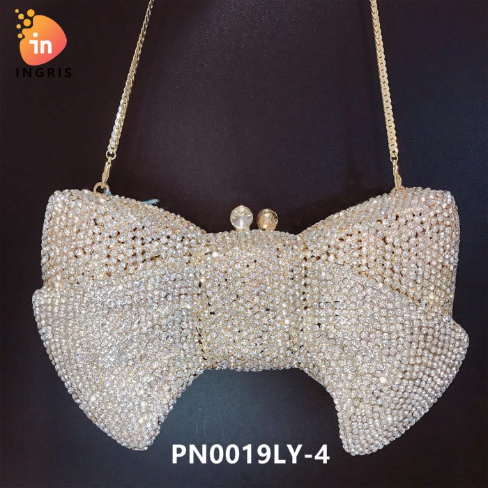 Ruth - Crystal Bow Shaped Evening Clutch