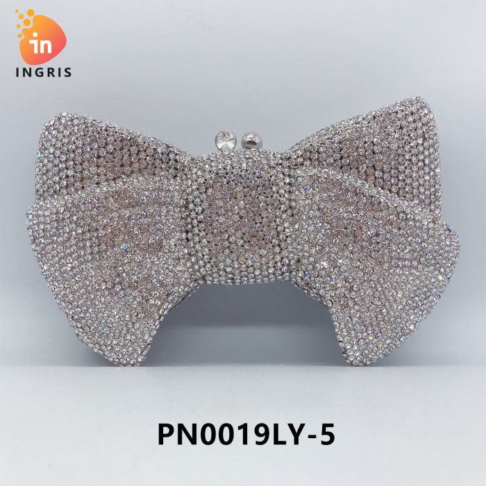 Ruth - Crystal Bow Shaped Evening Clutch
