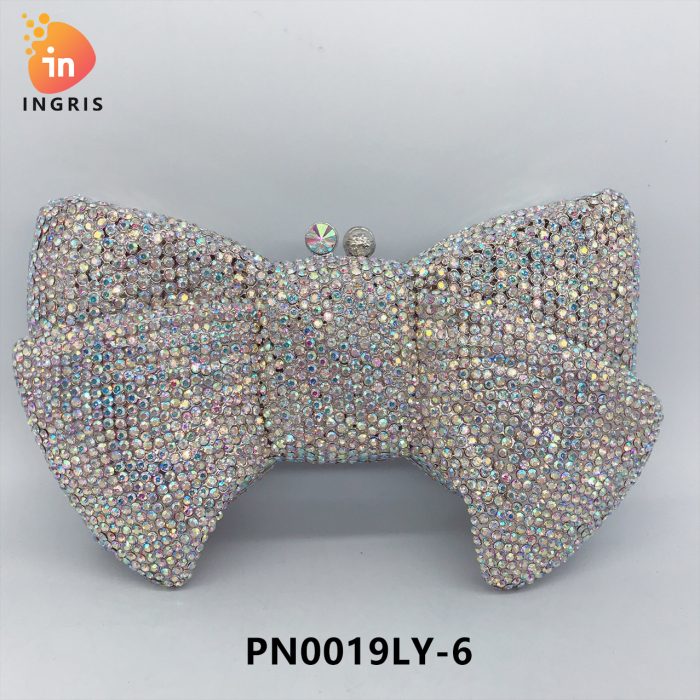 Ruth - Crystal Bow Shaped Evening Clutch