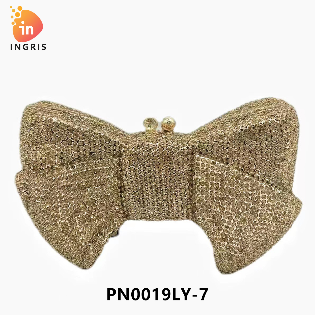 Ruth - Crystal Bow Shaped Evening Clutch