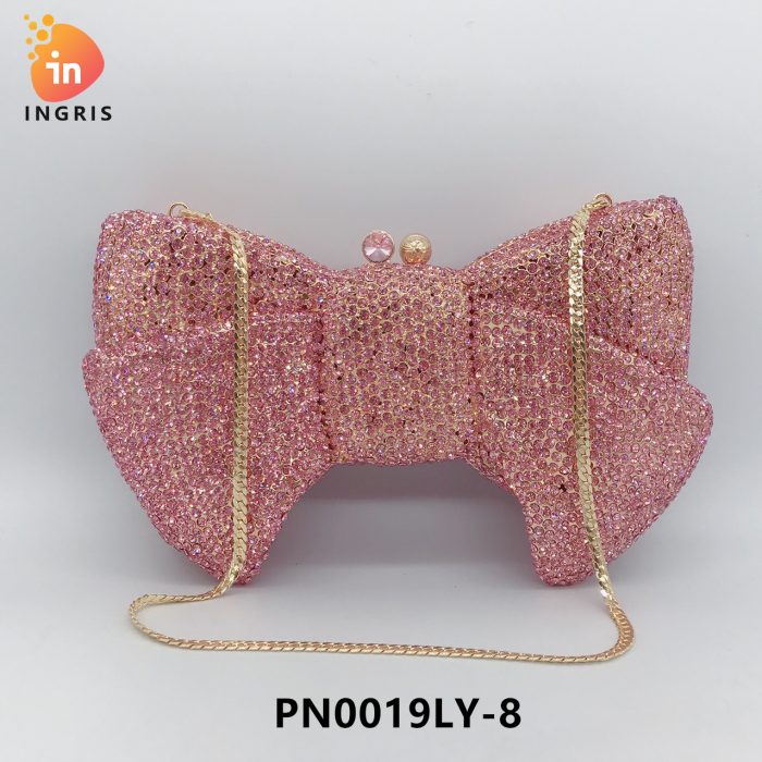 Ruth - Crystal Bow Shaped Evening Clutch