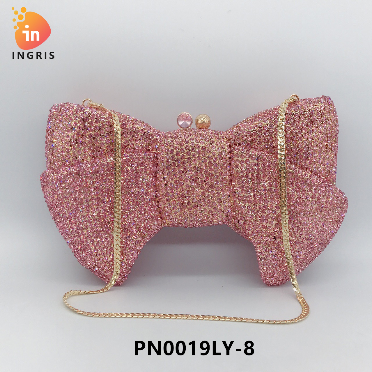 Ruth - Crystal Bow Shaped Evening Clutch