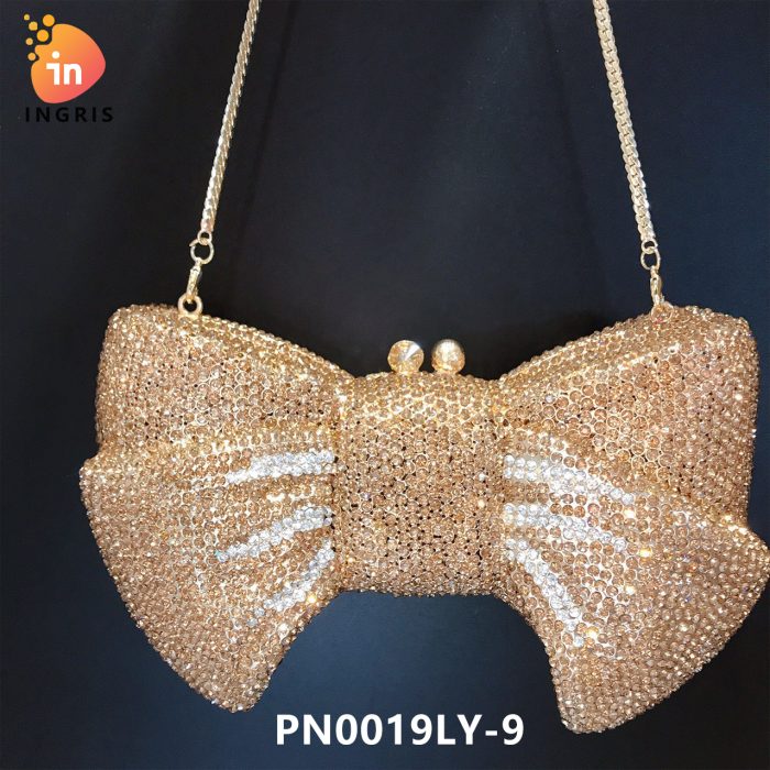 Ruth - Crystal Bow Shaped Evening Clutch