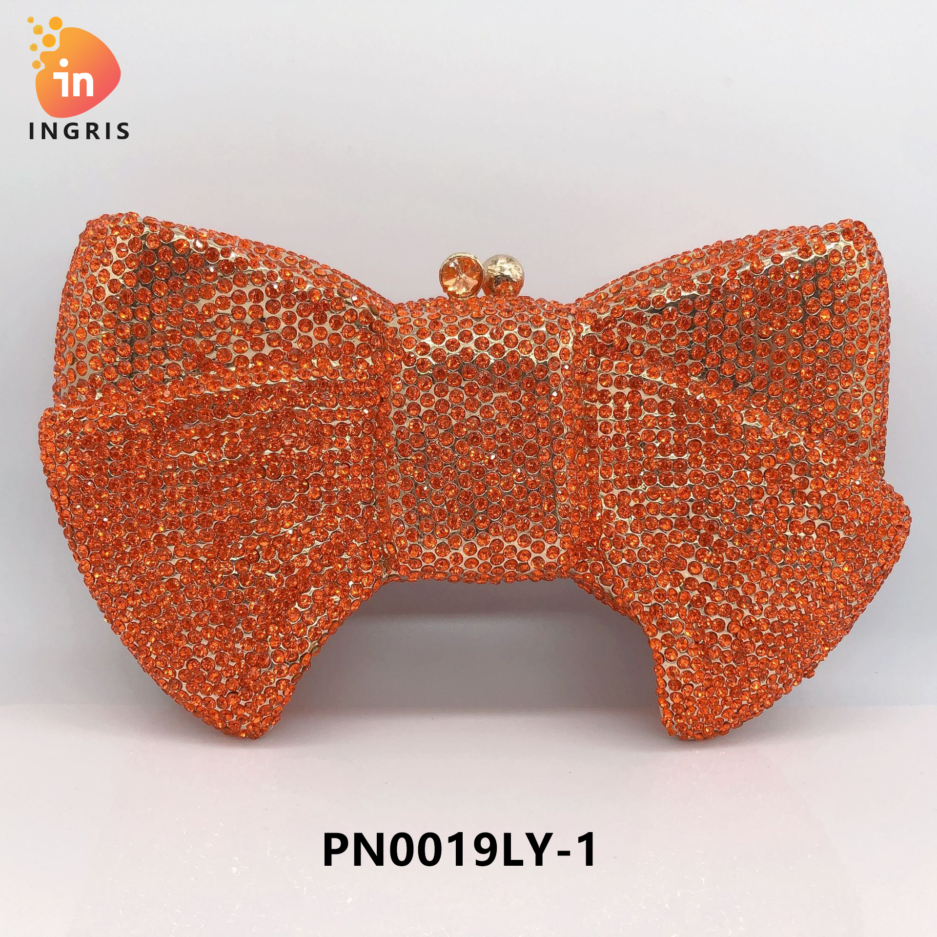 Ruth - Crystal Bow Shaped Evening Clutch