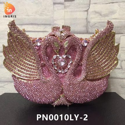Tolani - Crystal Winged Swan Evening Clutch