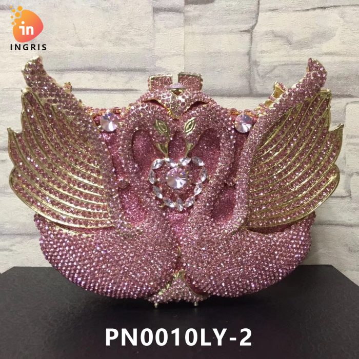 Tolani - Crystal Winged Swan Evening Clutch