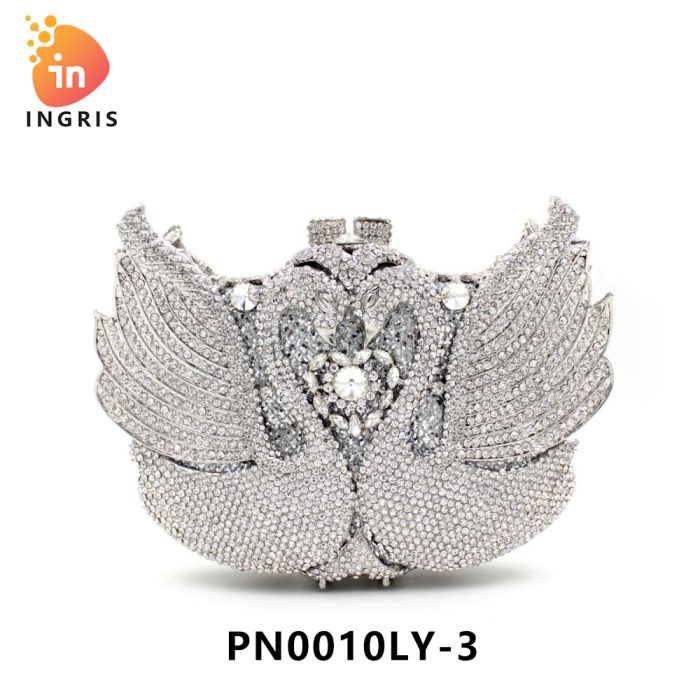 Tolani - Crystal Winged Swan Evening Clutch