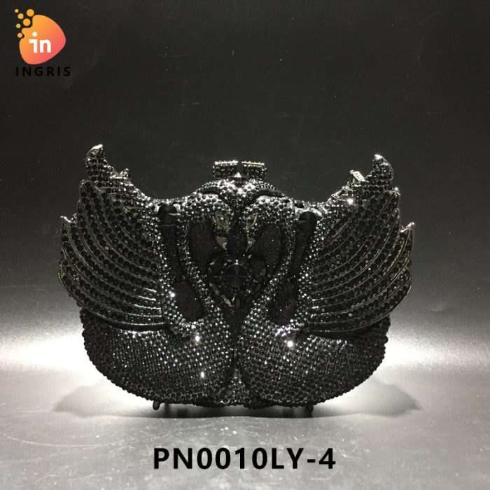 Tolani - Crystal Winged Swan Evening Clutch