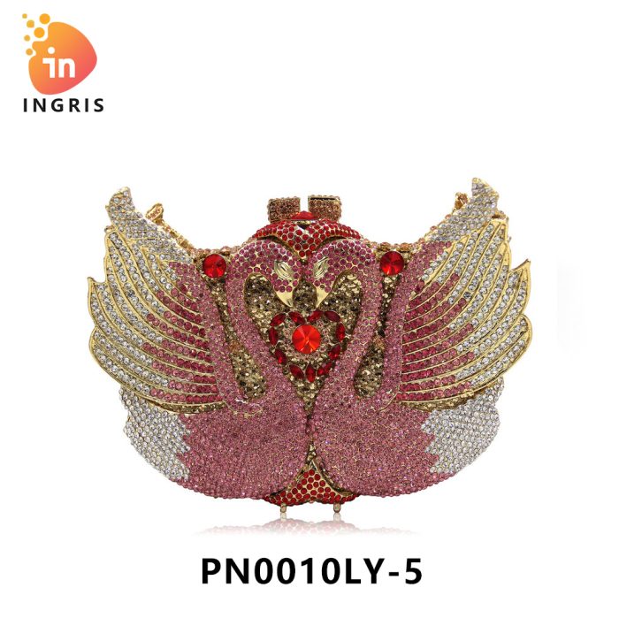 Tolani - Crystal Winged Swan Evening Clutch