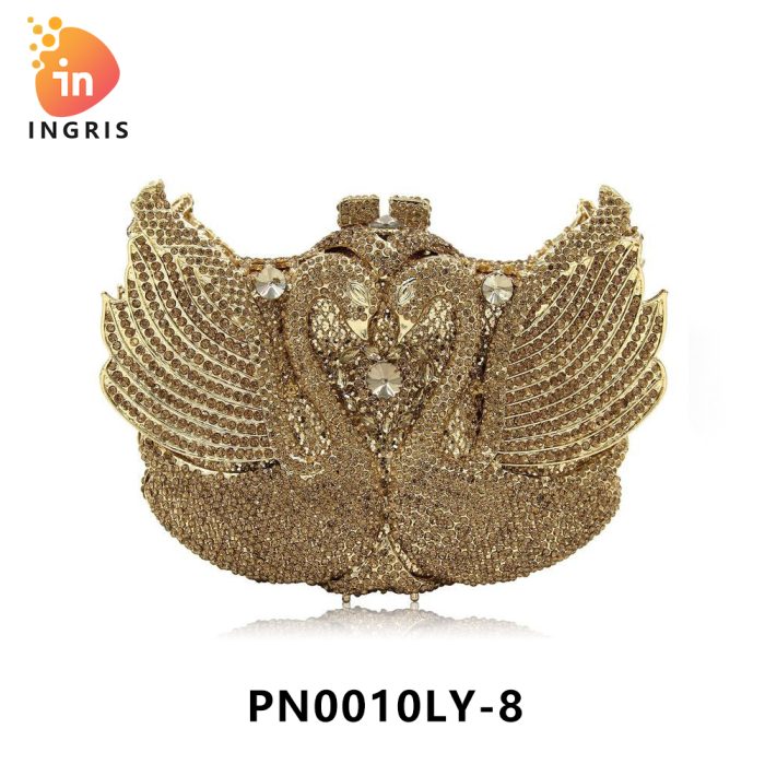 Tolani - Crystal Winged Swan Evening Clutch