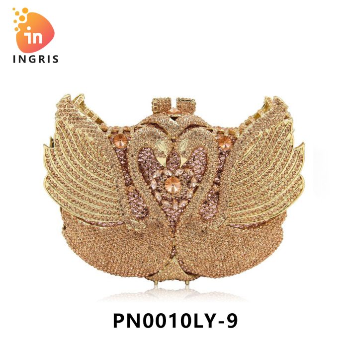 Tolani - Crystal Winged Swan Evening Clutch