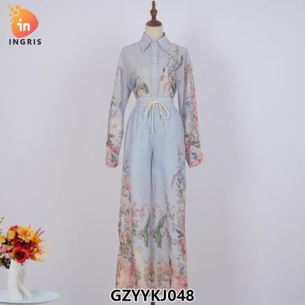 Summer New Women's Clothing European and American Style Stand up Collar Belt Slim Waist Shirt Dress for Women-GZYYKJ048