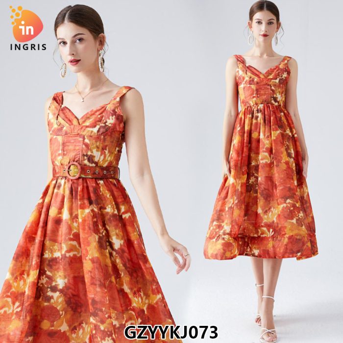 New Fashion 100% Polyester Colorful Pattern Custom Digital Print Crepe Chiffon Fabric for Garment-GZYYKJ073