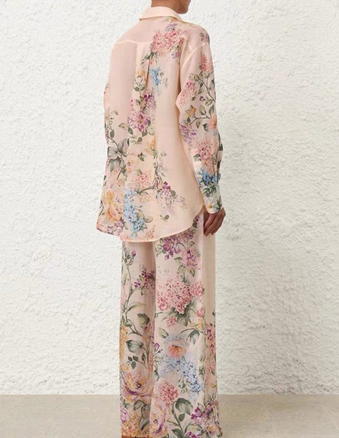 Silk segment summer lightweight two-piece set-GZYYKJ020
