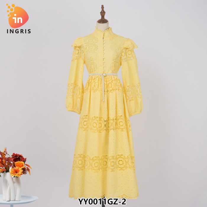 Hot Selling New Autumn Women's Clothing Slim Fitting Work Lace Casual Dress Wholesale-YY0011GZ
