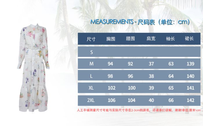 Vintage Lace V-neck Flower Bead Buckle Waist Swing Puff Printed Long Dress Autumn New Wholesale Clothing-GZYYKJ099