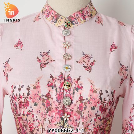 New Arrives Long Sleeve Causal pink Midi Dresses Summer Women Wedding Dresses Elegant Evening Dresses-YY0066GZ
