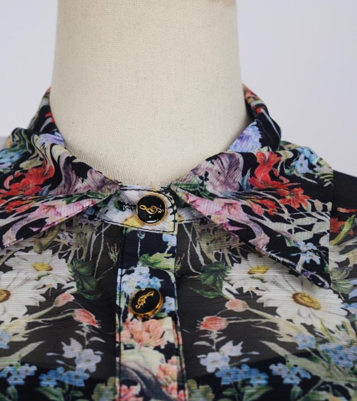 New Fashion Spring/Summer Women's Vacation Style Suit Collar Short Sleeve Large Swing Long Dress Printed Dress-YY0060GZ